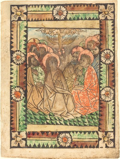 De Nederdaling van de Heilige Geest door German 15th Century