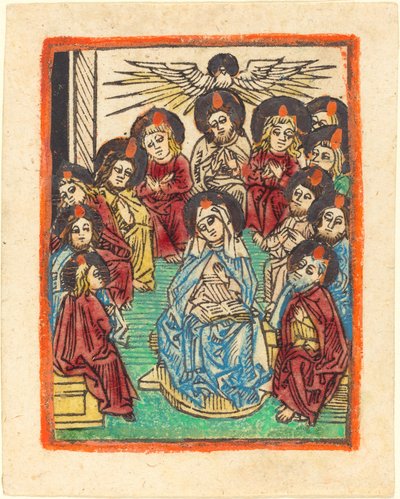 De nederdaling van de Heilige Geest door German 15th Century