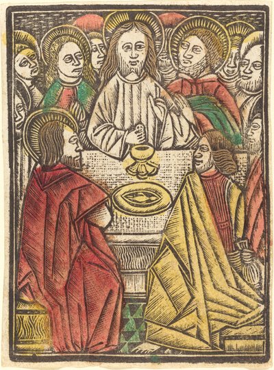 Het Laatste Avondmaal door German 15th Century