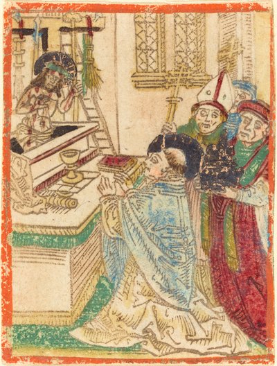 De Mis van Sint Gregorius door German 15th Century