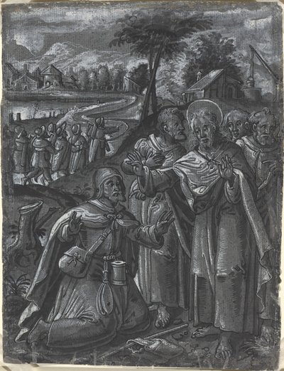 Christus in discussie met de dokters door German 16th Century