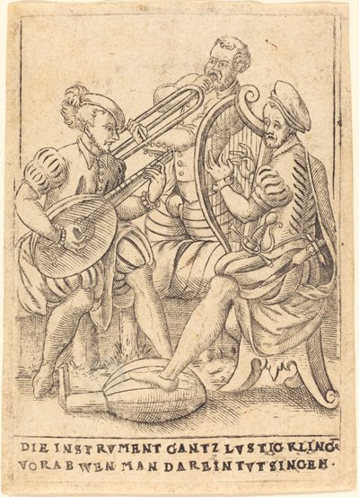 De Instrumenten Klinken Heel Vrolijk Vooral als Men erin Zingt door German 16th Century