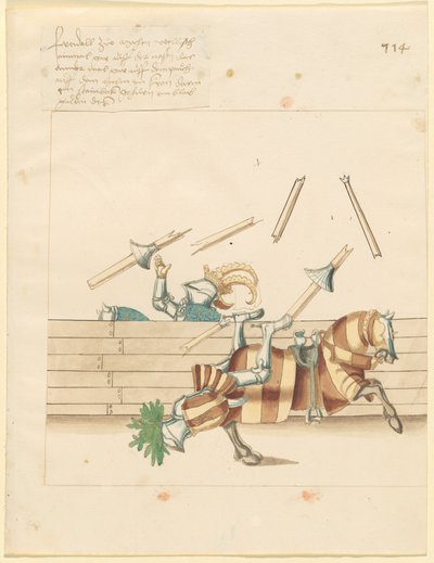 Italiaanse Vredesjoust door German 16th Century