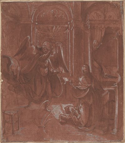 De annunciatie door German 16th Century