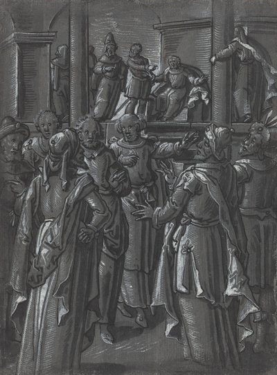 De Hogepriester voor Pilatus door German 16th Century