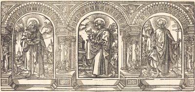 Christus en Zijn Discipelen III door German 16th Century after Martin Schongauer