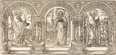 Christus en Zijn Discipelen I door German 16th Century after Martin Schongauer