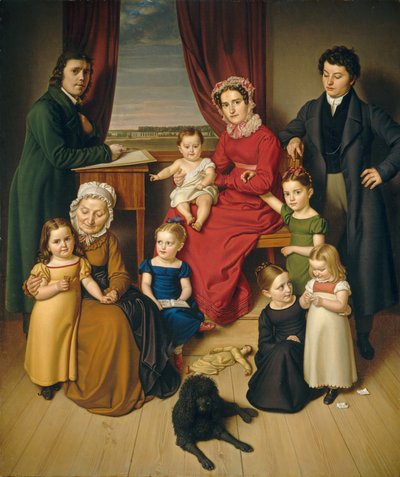Een Kunstenaar en Zijn Familie door German 19th Century
