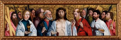 Christus en de Twaalf Apostelen door German Master