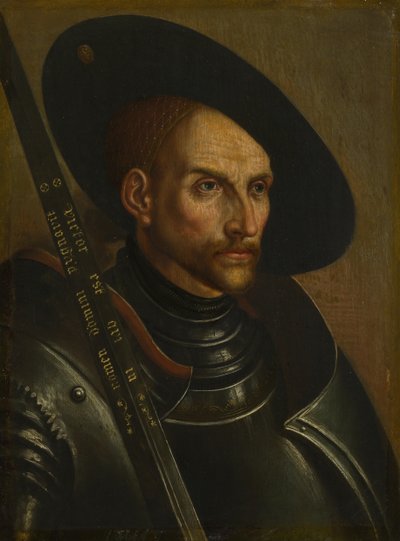 Portret van Edzard I, Graaf van Oost-Friesland 1461-1528, 18e eeuw door German Master