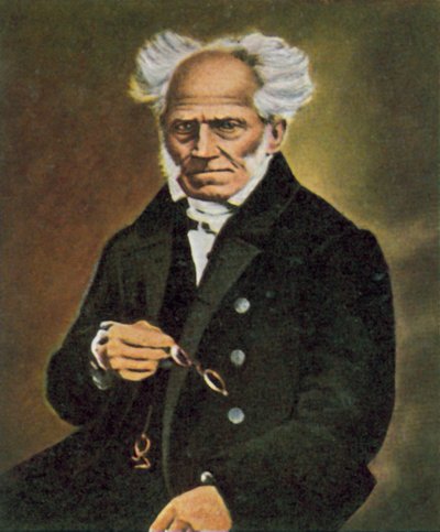 Arthur Schopenhauer, Duitse filosoof (gekleurde foto) door German Photographer