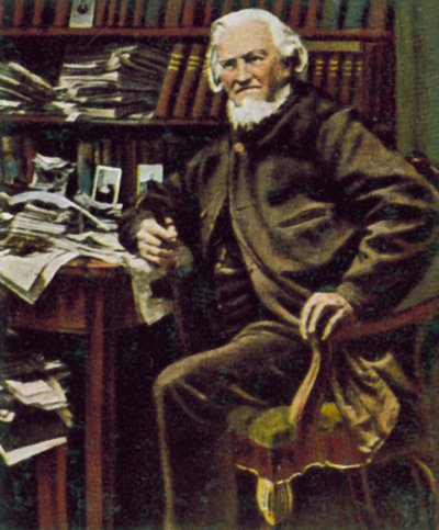 Hoffmann von Fallersleben, Duitse dichter door German Photographer