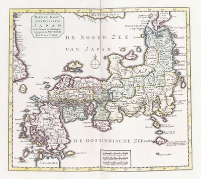 Een Kaart van Japan, 1769 door German School