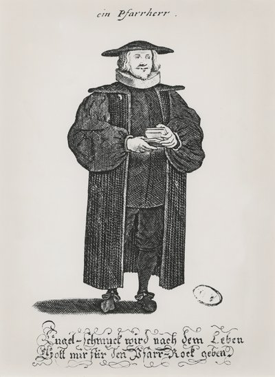 Een protestantse predikant aan het einde van de 17e eeuw door German School
