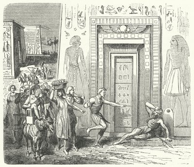 Een vreemde ontwaking (gravure) door German School