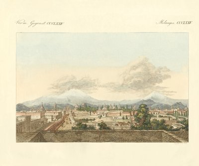 Een uitzicht op Mexico en de verre omgeving van die stad door German School