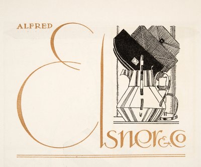 Advertentie voor Alfred Elsner & Co., uit Styl, uitgegeven 1922 door German School