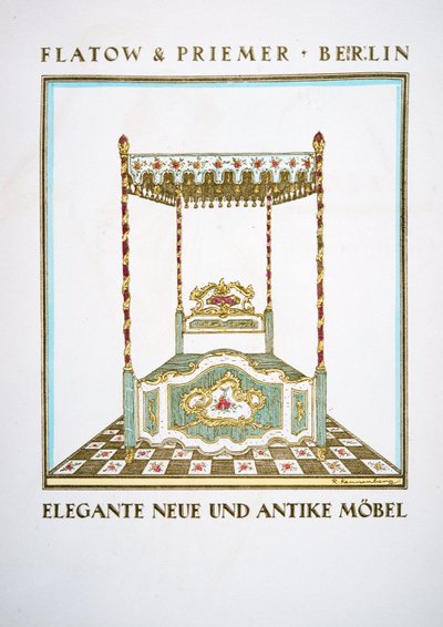 Advertentie voor "Flatow & Priemer", uit Styl, uitgegeven 1922 door German School