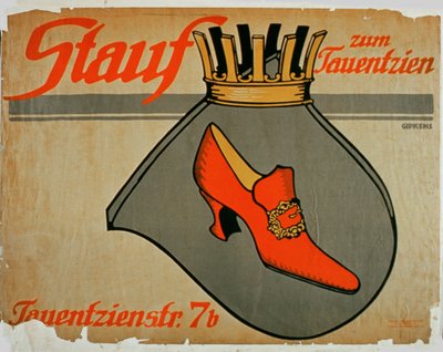 Advertentie voor Stauf Schoenen door German School