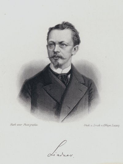Albert Lindner, Duitse dramaturg (gravure) door German School