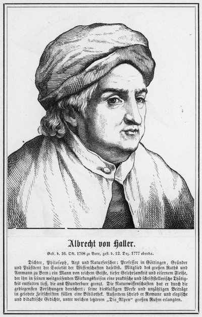 Albrecht von Haller (gravure) door German School