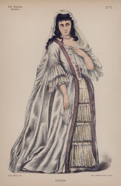 Amalie, uit Die Räuber (De Rovers) van Friedrich Schiller door German School