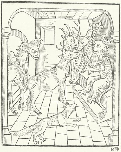 Een illustratie uit het Boek der Wijsheid (gravure) door German School