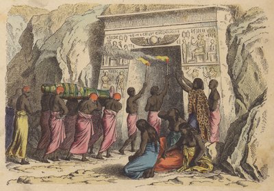 Oude Egyptische begrafenis door German School