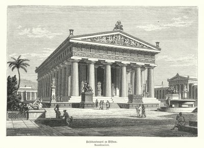 Oud-Griekse Tempel van Hera, Paestum, Italië, eerder ten onrechte gedacht te zijn gewijd aan Poseidon door German School