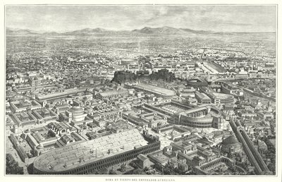 Oud Rome in de tijd van keizer Marcus Aurelius door German School