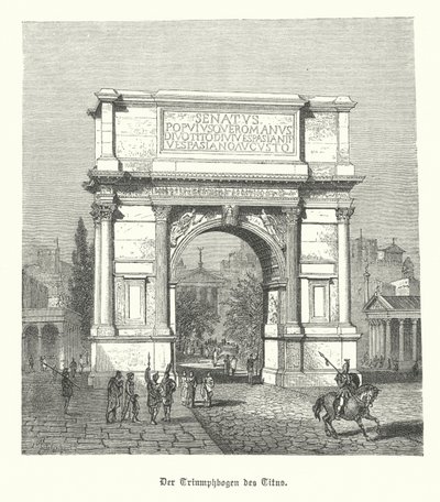 Boog van Titus, Rome door German School