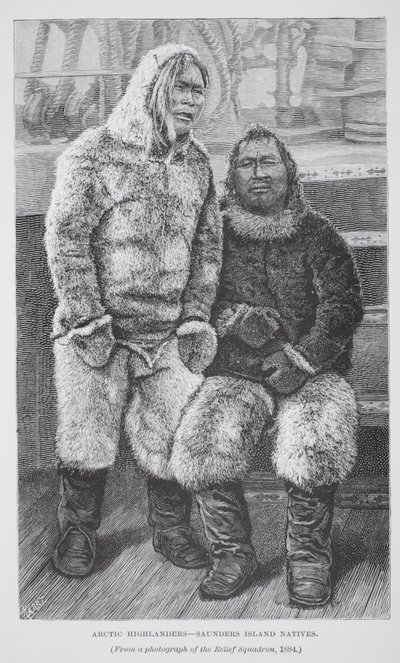 Arctische Hooglanders - Inheemsen van Saunders-eiland, Londen 1886 door German School