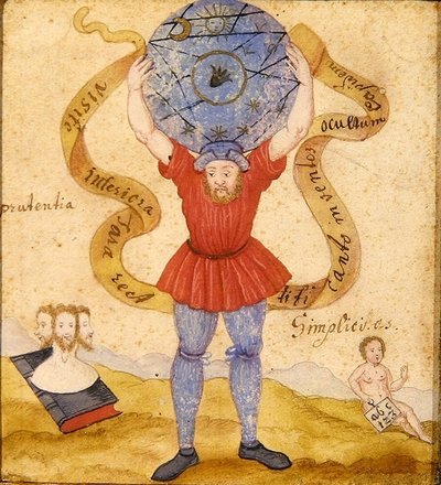 Atlas, ca. 1605 door German School