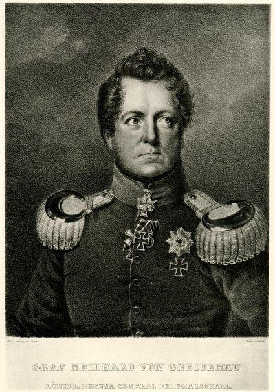 August Graaf Neidhard von Gneisenau door German School