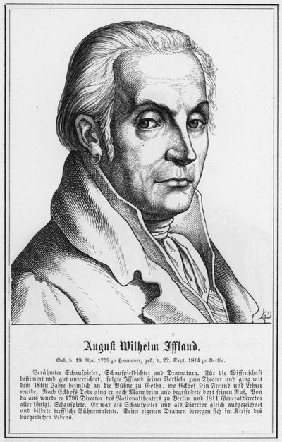 August Wilhelm Iffland door German School