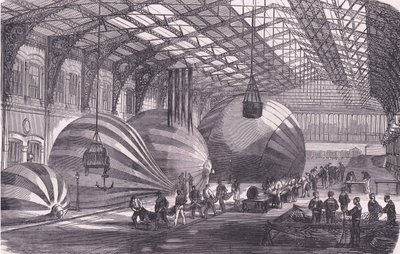 Ballonfabriek, Cassells Geschiedenis van de oorlog tussen Frankrijk en Duitsland uitgegeven door Cassell and Company Limited, ca. 1890 door German School