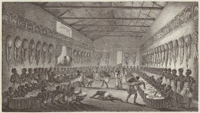 Banket van de koning van Abessinië door German School