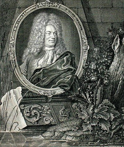 Barthold Heinrich Brockes (1680-1747) gegraveerd door Wolffgang door German School