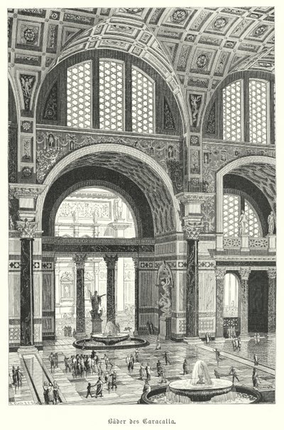 Thermen van Caracalla, Rome door German School