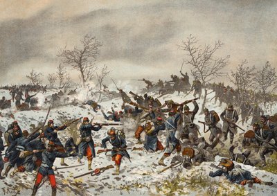 Slag voor Le Mans-Champagne, Frans-Pruisische Oorlog, 11 januari 1871 door German School