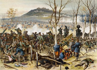 Slag bij Mont Valerien, Frans-Pruisische Oorlog, 19 januari 1871 door German School