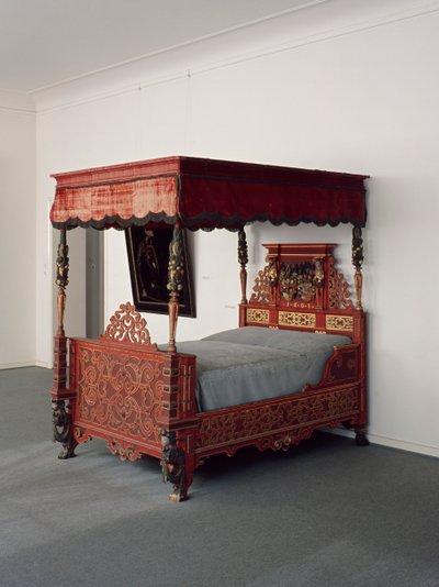 Bed van Landgraaf Moritz met familiewapen door German School
