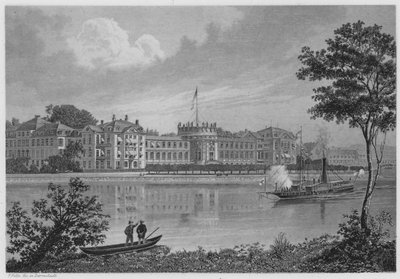 Biebrich (gravure) door German School