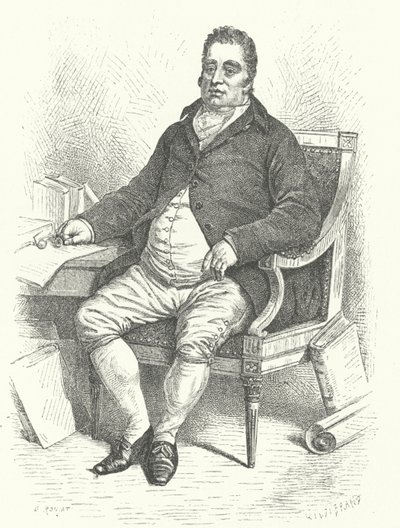 Charles James Fox, Engelse Whig-politicus (gravure) door German School