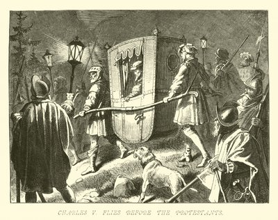 Karel V vlucht voor de protestanten door German School