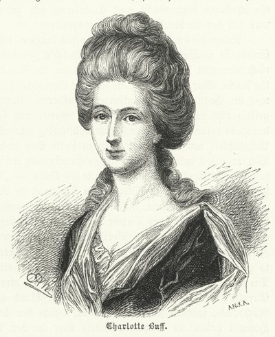 Charlotte Buff, jeugdige kennis en onderwerp van de liefde van Johann Wolfgang Goethe door German School