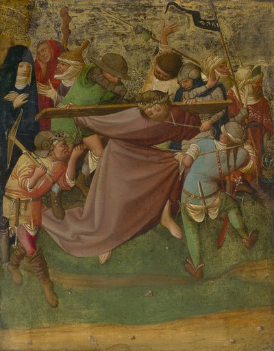 Christus draagt het kruis, 1420-25 door German School