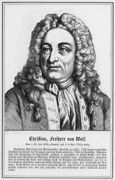 Christian, Vrijheer van Wolf door German School