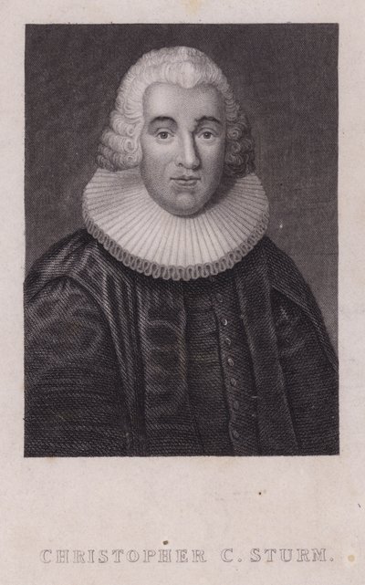Christopher Christian Sturm, Duitse theoloog (gravure) door German School