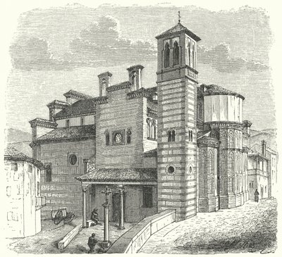 Kerk van Santiago del Arrabal, Toledo, Spanje door German School